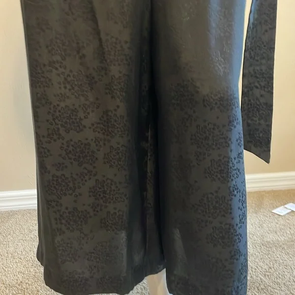 REBECCA TAYLOR High Elastic Back Waist Wide Leg Ankle Pant Crop Pant SILK 6 NWOT - Picture 9 of 15
